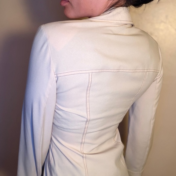 Express Vintage Cream Women's Blazer - Picture 5 of 6